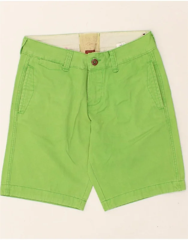 men's casual denim shorts -VINTAGE Mens Chino Shorts IT 46 Small W30  Green