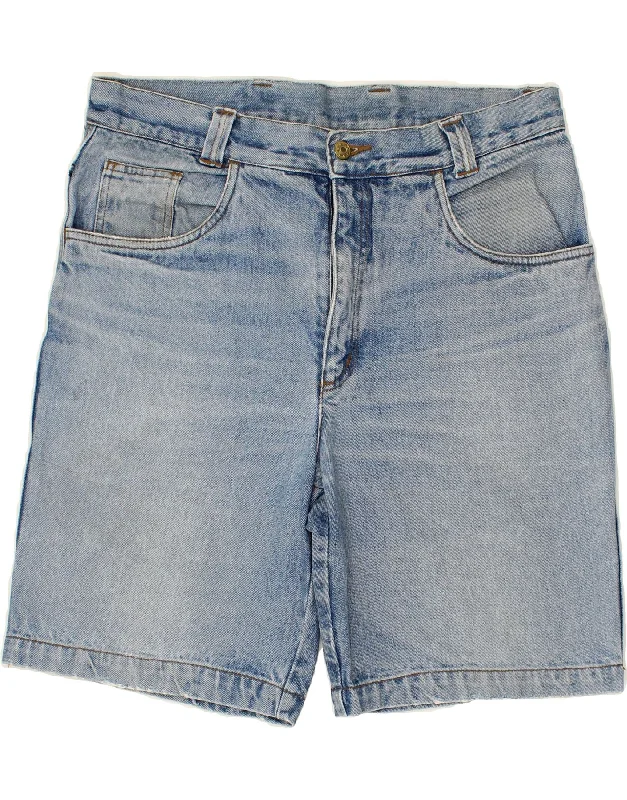 men's quick-drying shorts for travel -VINTAGE Mens Denim Shorts W36 Large  Blue Cotton