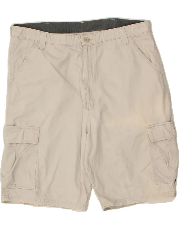 men's cool outdoor shorts -WRANGLER Mens Cargo Shorts W36 Large  Beige Cotton