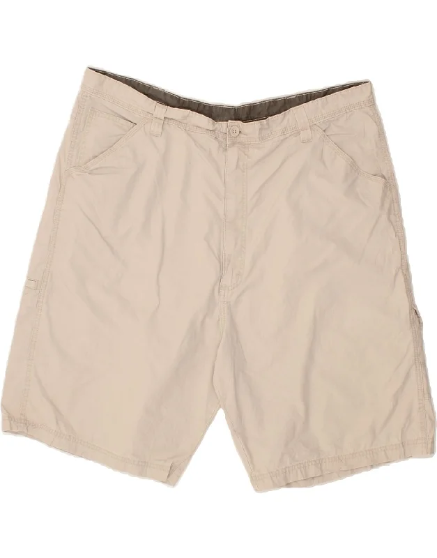 men's workout shorts -WRANGLER Mens Cargo Shorts W42 2XL Beige Cotton