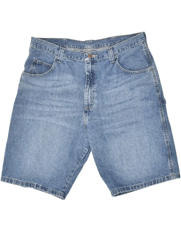 men's stylish shorts for men -WRANGLER Mens Carpenter Denim Shorts W40 XL Blue Cotton