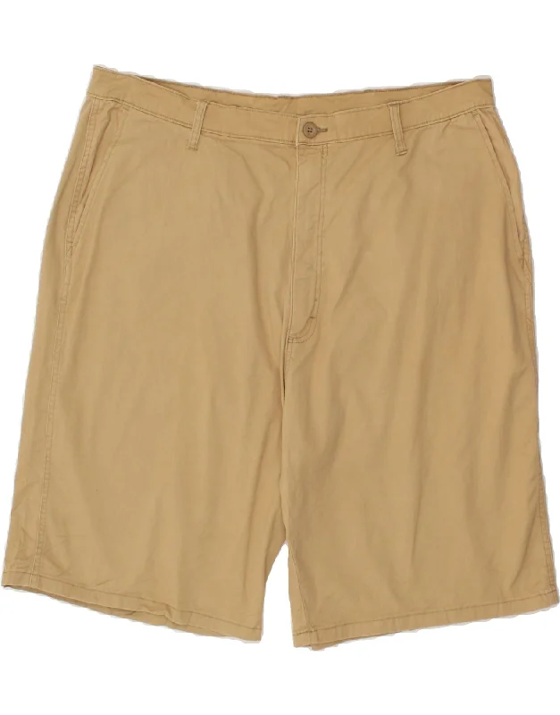 men's striped beach shorts -WRANGLER Mens Chino Shorts W40 XL Beige Cotton