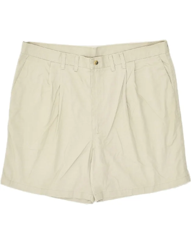 men's stylish running shorts -WRANGLER Mens Chino Shorts W44 2XL  Beige Cotton