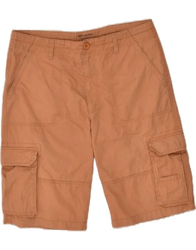 men's summer shorts -X-CAPE Mens Cargo Shorts IT 50 Large W36 Brown Cotton