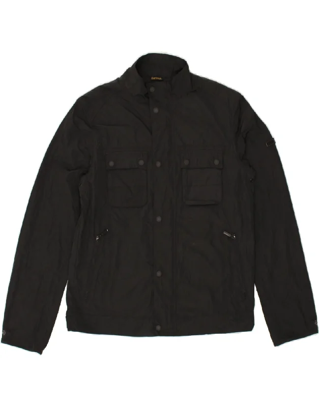 men's coat jackets for fall -BARBOUR Mens Utility Jacket UK 36 Small Black Polyester