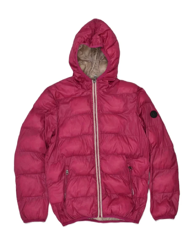 men's bomber jackets for winter -BEST COMPANY Girls Hooded Padded Jacket 11-12 Years Pink Polyamide