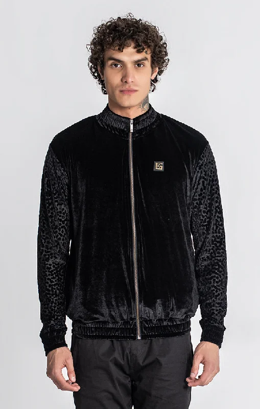 men's insulated jackets -Black Lavish Jacket