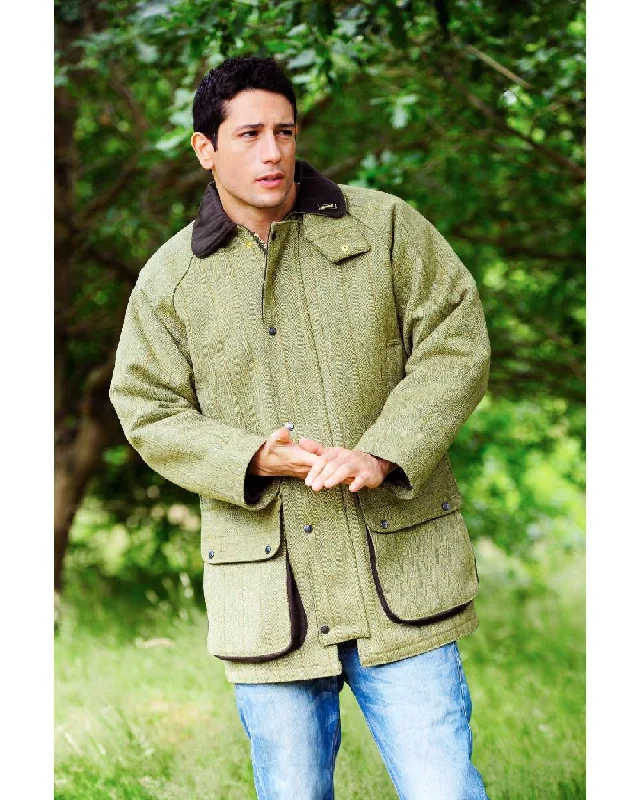 men's high-performance jackets -Bronte Derby Tweed Shooting Jacket - Clearance Colours