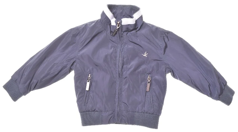 men's insulated snow jackets -BROOKSFIELD Boys Windbreaker Jacket 6-9 Months Navy Blue Polyester