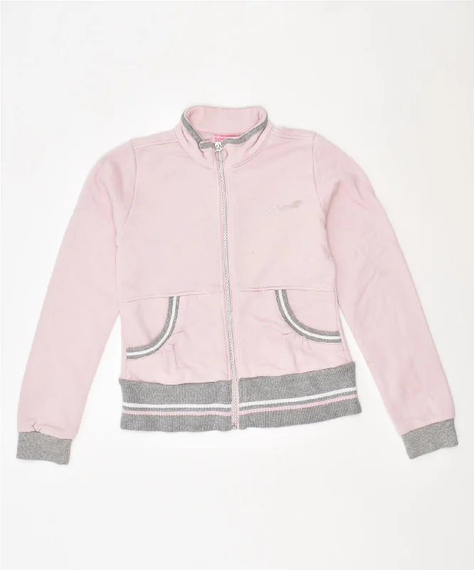 men's padded winter jackets -CHAMPION Girls Tracksuit Top Jacket 9-10 Years Medium Pink