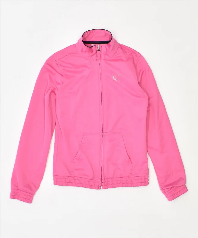 men's lightweight puffer jackets -CHAMPION Girls Tracksuit Top Jacket 9-10 Years Pink Polyester