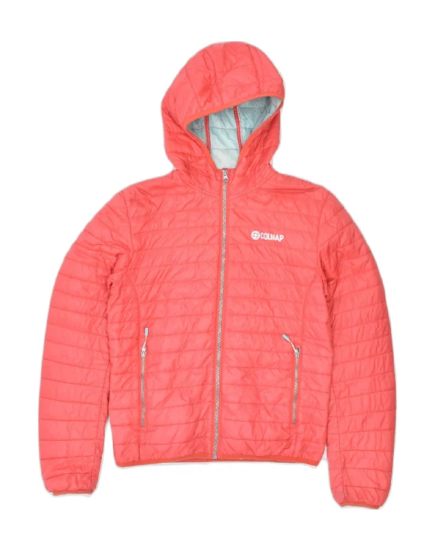 men's high-performance jackets -COLMAR Girls Hooded Padded Jacket 15-16 Years Pink