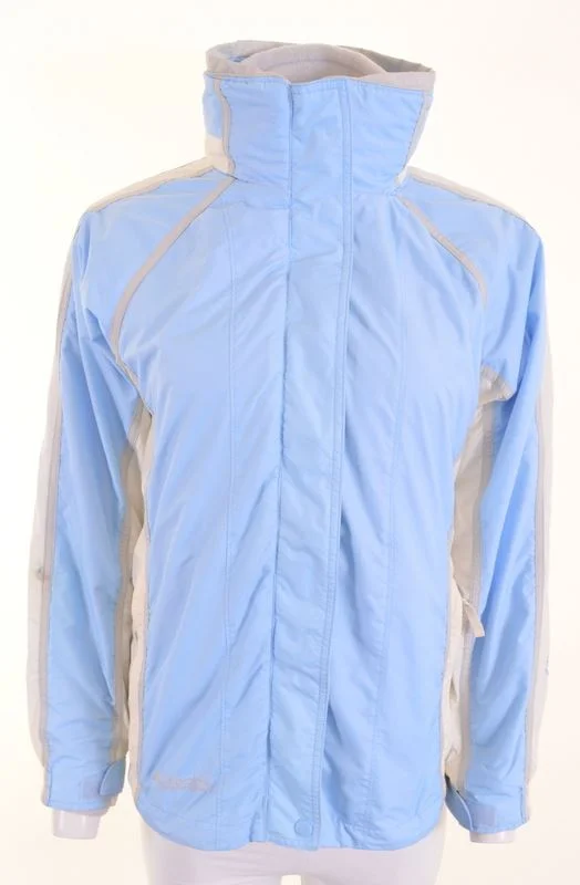 men's long jackets -COLUMBIA Girls Windbreaker Jacket 14-15 Years Blue Polyester