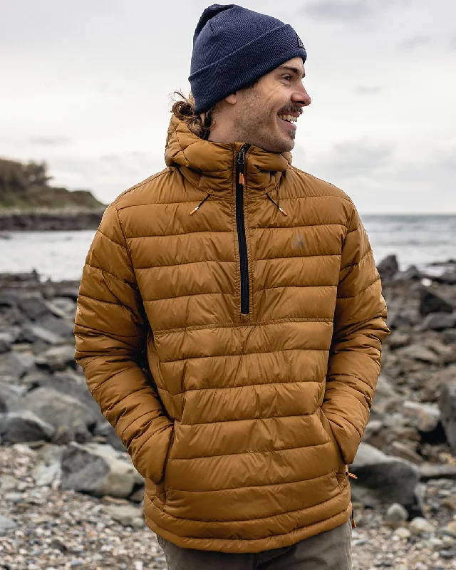 men's ski jackets -Crest Recycled Insulated Jacket - Golden Brown