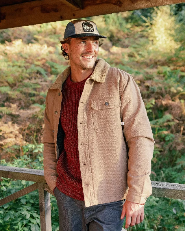 men's winter jackets -Falcon Organic Cotton Jacket - Toffee