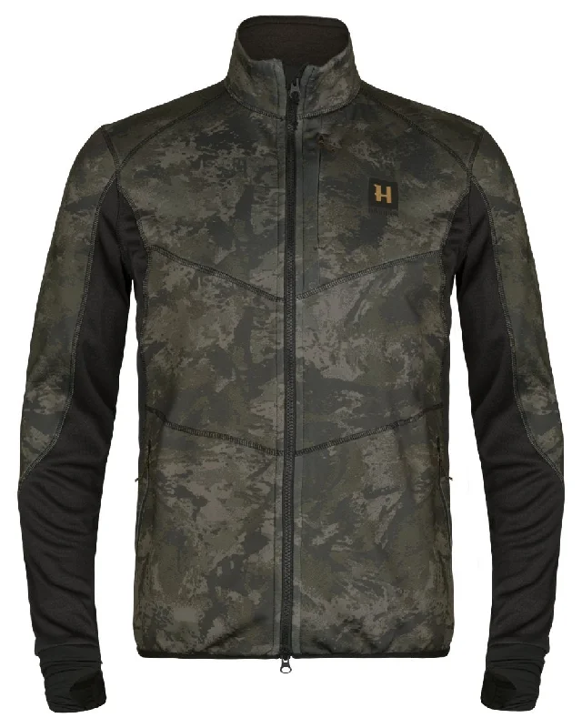 men's winter-ready jackets -Harkila NOCTYX Camo Fleece Jacket