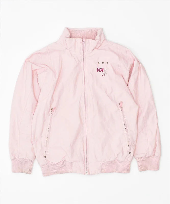 men's bomber jackets for winter -HELLY HANSEN Girls Bomber Jacket 8-9 Years Pink Polyamide