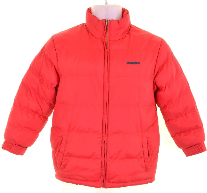 men's lightweight jackets -KAPPA Boys Padded Jacket 9-10 Years Large Red Nylon