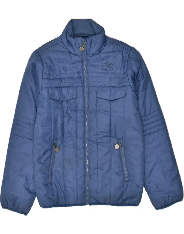 men's bomber jackets -KAPPA Mens Padded Jacket UK 36 Small Blue Polyester