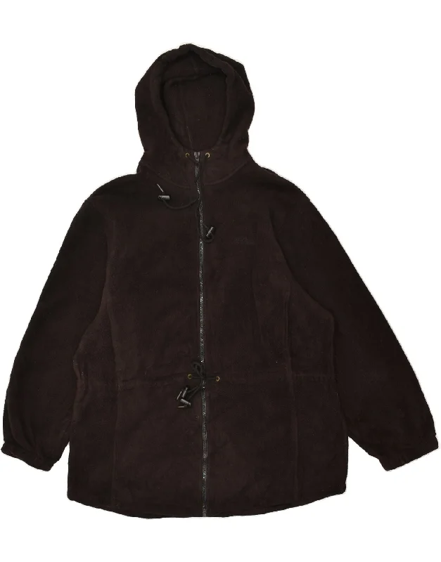 men's waterproof jackets -L.L.BEAN Mens Hooded Fleece Jacket UK 40 Large Brown