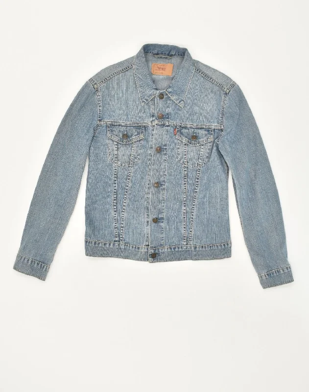 men's heavy-duty jackets -LEVI'S Girls Denim Jacket 14-15 Years Large Blue Cotton