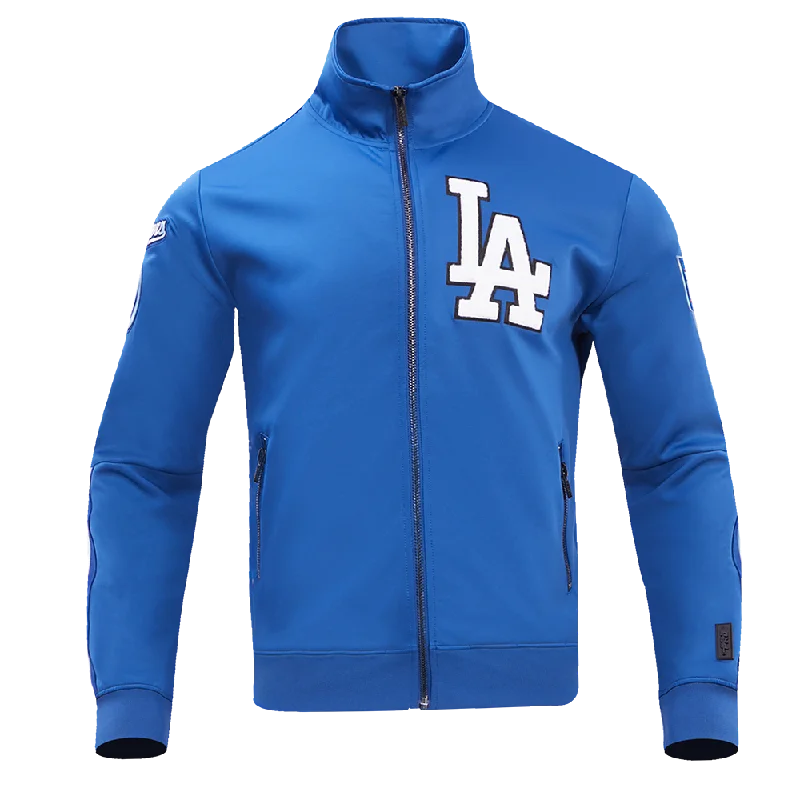 men's fashion jackets -MLB LOS ANGELES DODGERS CLASSIC MEN'S DK TRACK JACKET (DODGER BLUE)