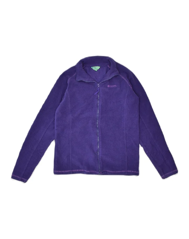 men's winter jackets -MOUNTAIN WAREHOUSE Girls Fleece Jacket 11-12 Years Purple Polyester