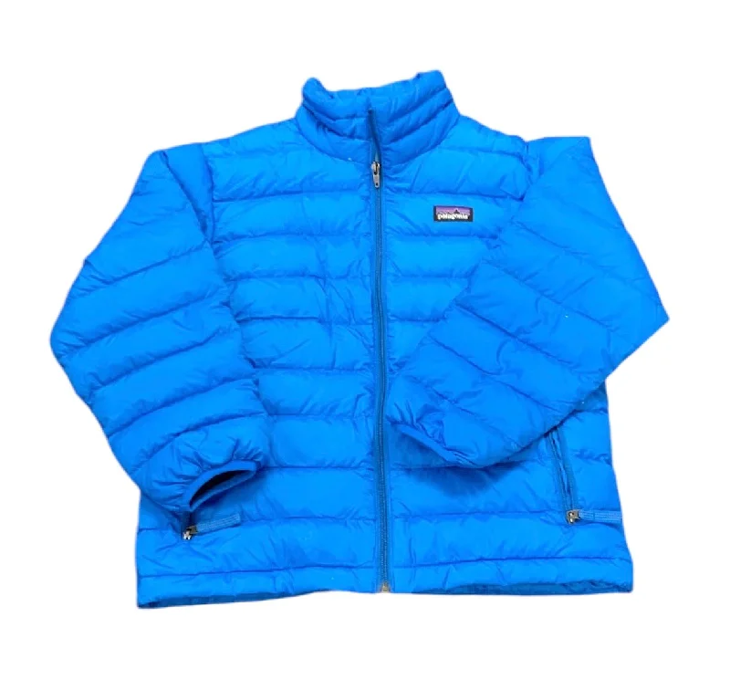 men's premium jackets -Patagonia Boys Light Blue Jacket S(8)