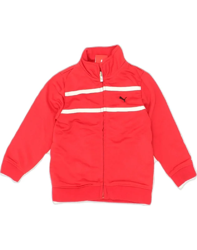 men's coat jackets for fall -PUMA Baby Boys Tracksuit Top Jacket 18-24 Months Red Polyester