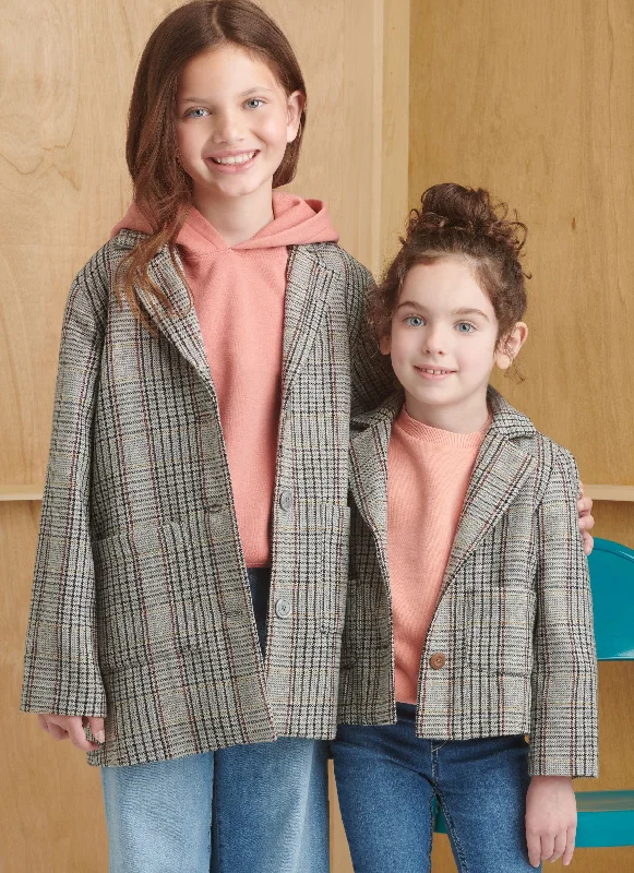 men's winter coat jackets -Simplicity sewing pattern 9831 Children's and Girls' Jacket in Two Lengths