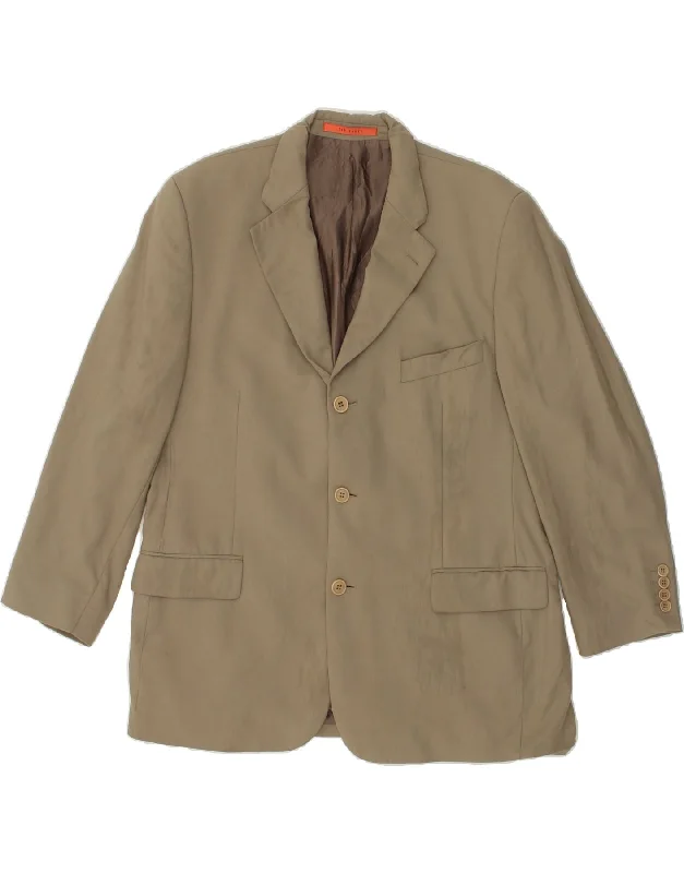 men's parkas jackets -TED BAKER Mens 3 Button Blazer Jacket UK 44 2XL Beige New Wool