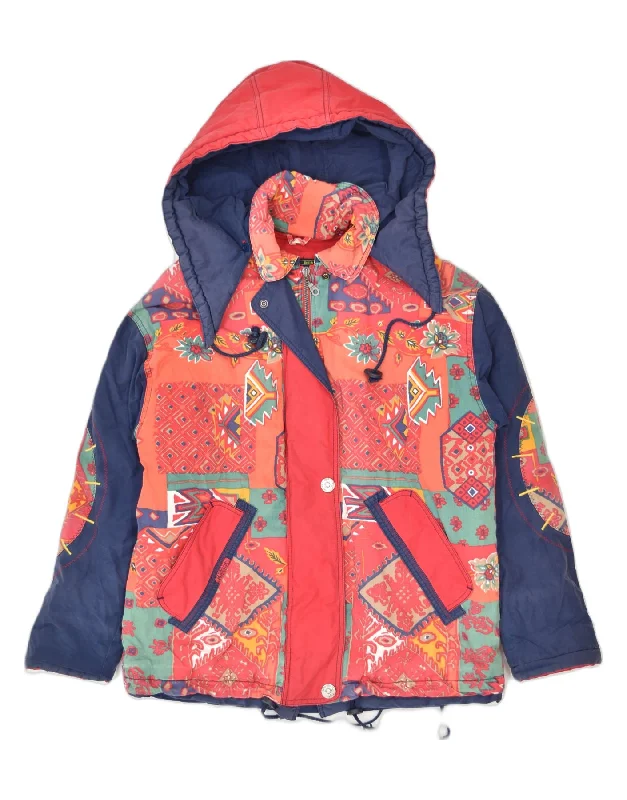 men's hiking jackets -VINTAGE Girls Windbreaker Jacket 13-14 Years Multicoloured Colourblock