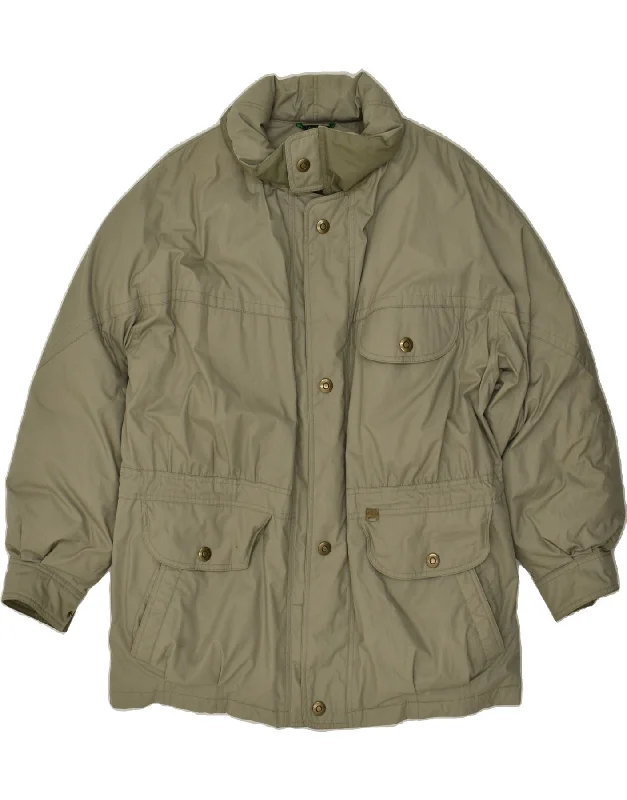 men's fashion jackets -WESTBURY Mens Padded Jacket UK 42 XL Green Polyester