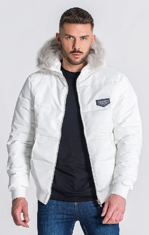 men's army-style jackets -White Dublin Jacket