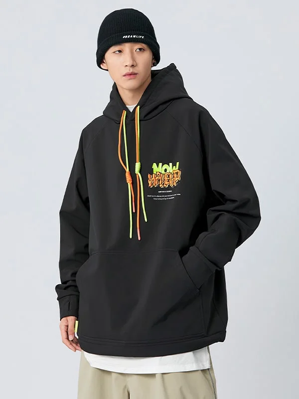 men's hoodie sweatshirt for everyday wear -Men's Nandn Mountain Chill Out Baggy Snowboard Hoodie