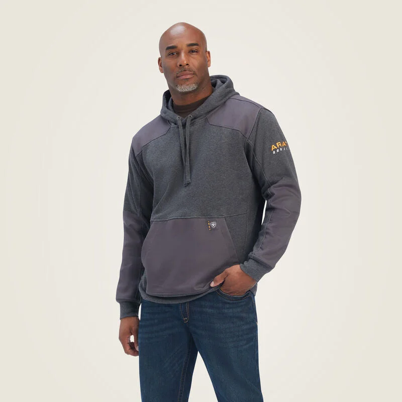 men's thick hoodie sweatshirt for cold climates -Men's Rebar Workman DuraCanvas Hoodie