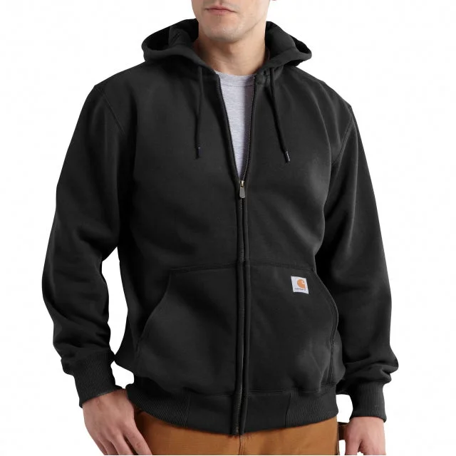 men's zip-up hoodie sweatshirt -Men's Rain Defender Loose Fit Heavyweight FZip Sweatshirt