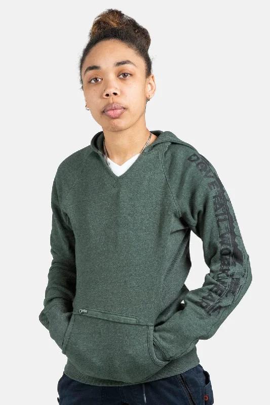 men's light fabric hoodie sweatshirt -Anna Pullover Hoodie - Forest Green