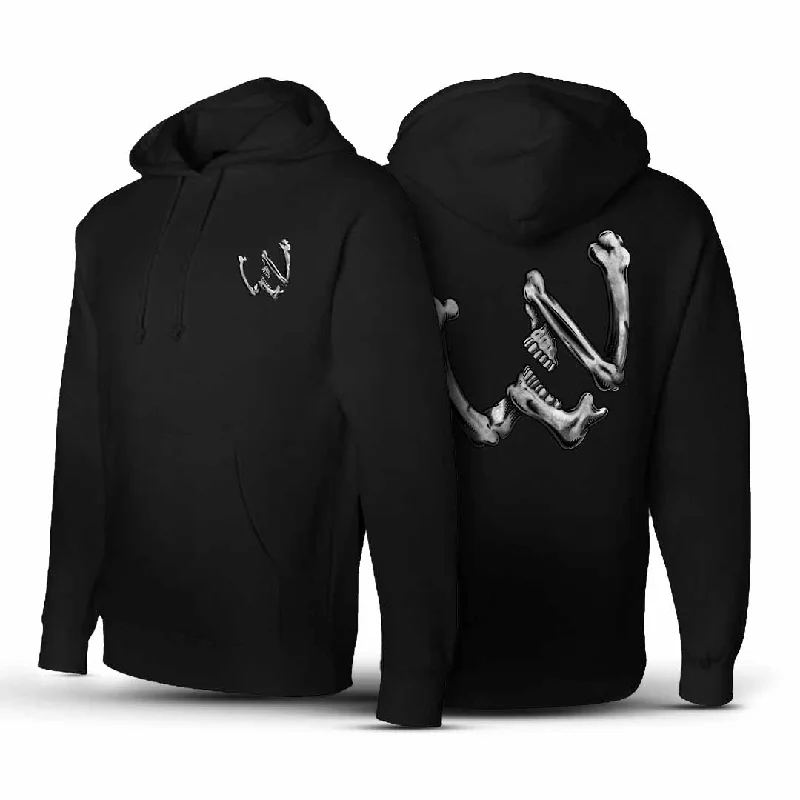 men's thick hoodie sweatshirt for cold climates -Jawbone Hoodie, Black