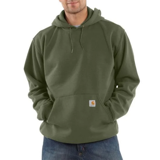 men's hoodie sweatshirt for camping -K121 Loose Fit Midweight Hoodie - Moss