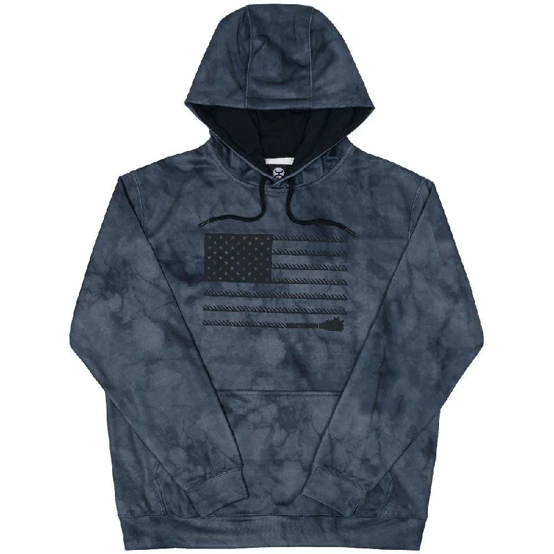 men's cotton blend hoodie sweatshirt -Liberty Roper Hoodie - Black