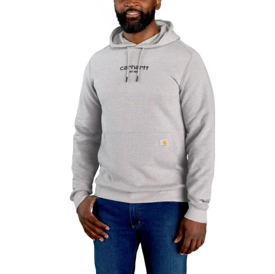 men's pullover hoodie sweatshirt -Force® Relaxed Fit Lightweight Logo Graphic Sweatshirt, Asphalt