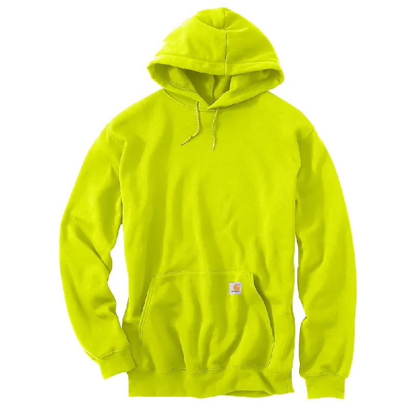 men's hoodie sweatshirt for lounging -K121 Loose Fit Midweight Hoodie - Brite Lime