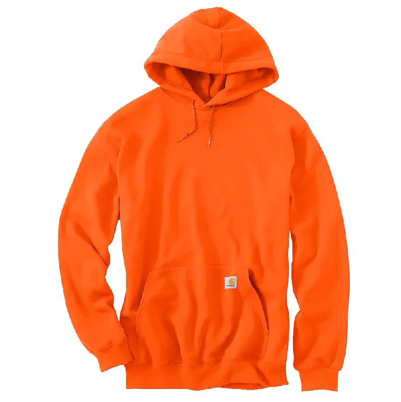 men's winter hoodie sweatshirt -K121 Loose Fit Midweight Hoodie - Brite Orange