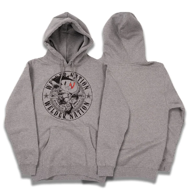 men's soft cotton hoodie sweatshirt -Raging Hoodie, Nickel