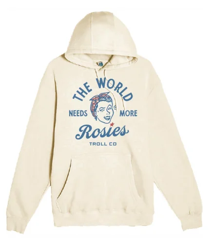 men's casual pullover hoodie sweatshirt -Women’s Retro Rosie Hoodie, Sandshell